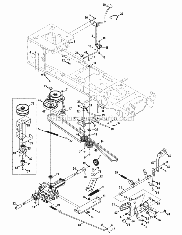 Part Location Diagram of 777I23490 MTD LABEL-DASH PANEL